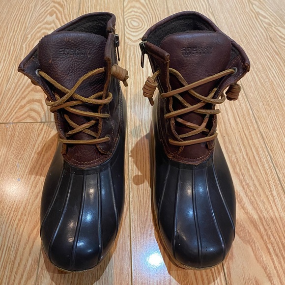 Sperry Saltwater Waterproof Lined Duck Boots - Picture 1 of 6